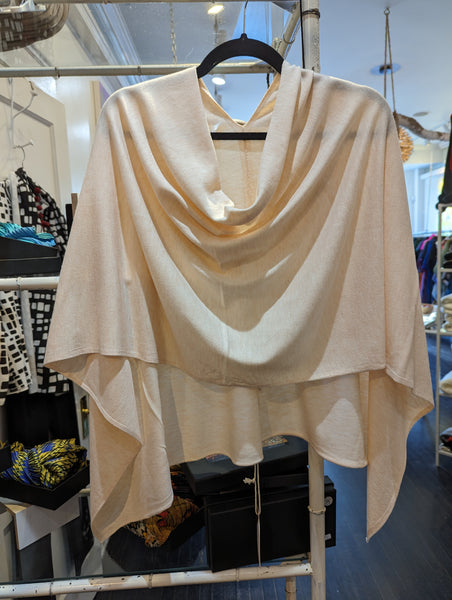 Wool Blend Poncho, Assorted Colors