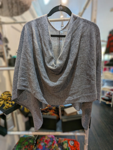 Heather Grey Poncho