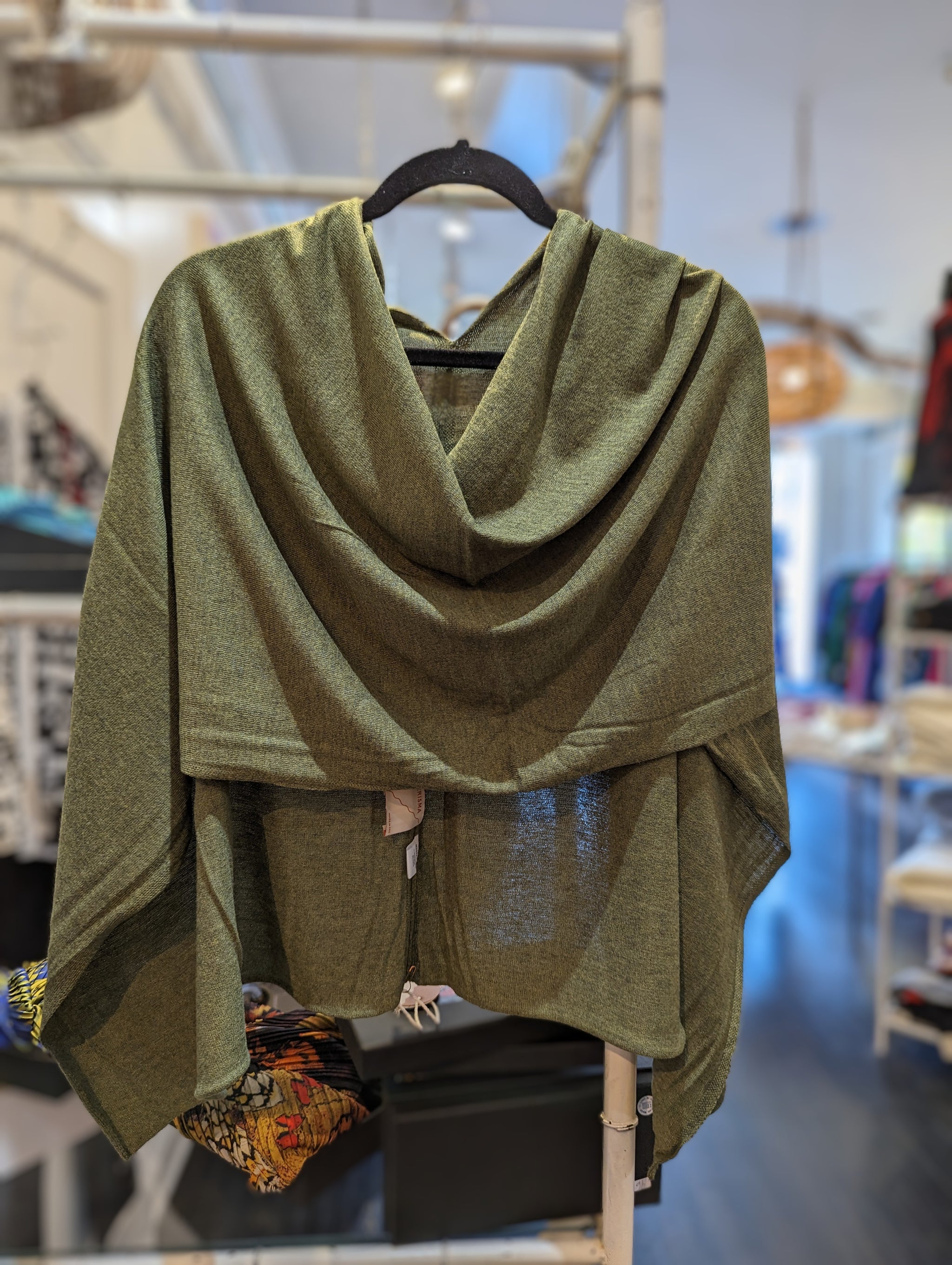 Wool Blend Poncho, Assorted Colors – Gracie's Evanston